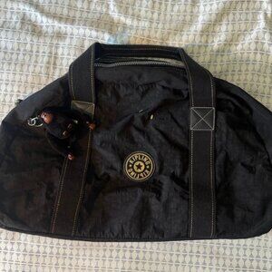 Y2K Kipling Monkey Star Duffle Bag - Vintage Crinkle Nylon Travel